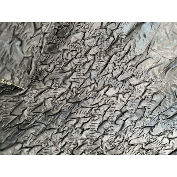 UBU Women's Reversible Zip Coat Stretchy Crinkle Jacket Olive Green Black Sz M - Picture 7 of 9